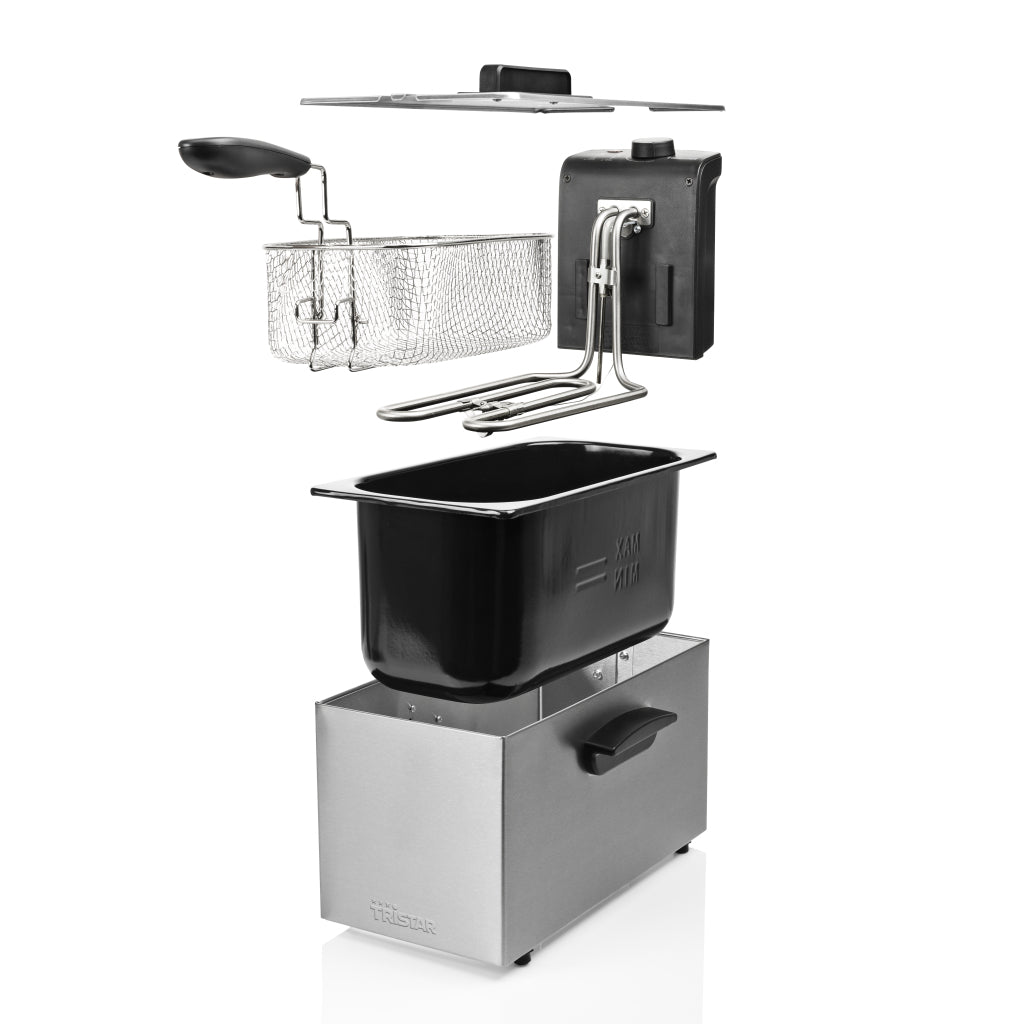 Tristar Fr-6946 Friteuse 3L 2000W Rvs/Zwart