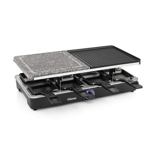 Tristar Ra-2723 Raclette-Steengrill Zwart/Grijs