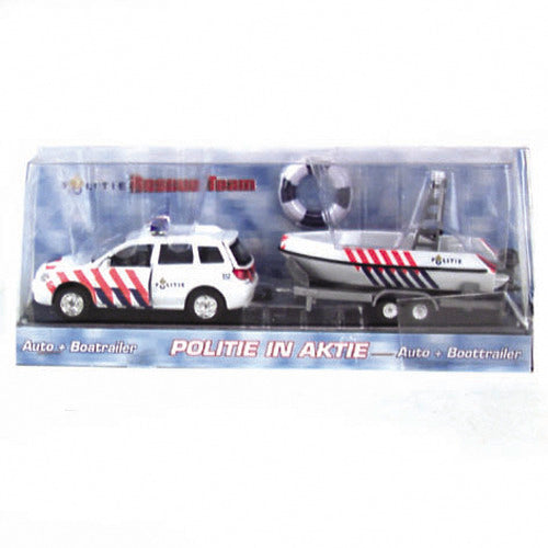 Basic Politie Auto Met Boot Pull Back