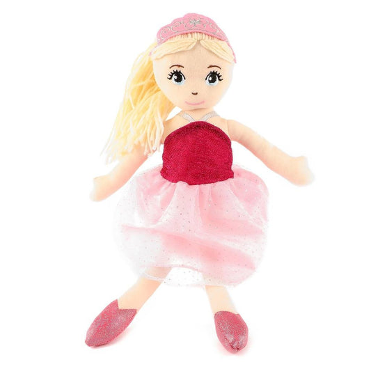 Toi-Toys Princess Friends Stoffen Knuffelpop 35 Cm Roze