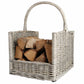Esschert Design Haardblokkenmand (Grijs) Mw42