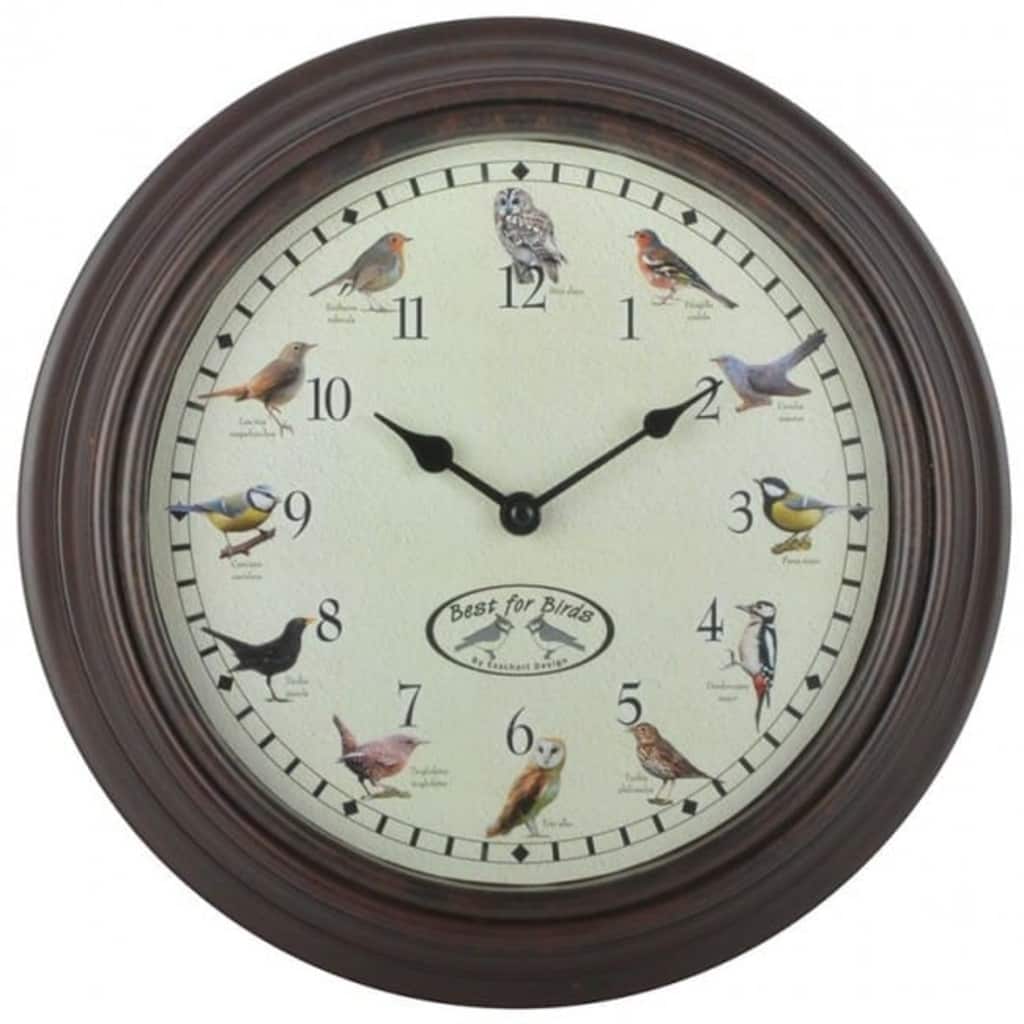 Esschert Design Klok Met Vogelgeluiden