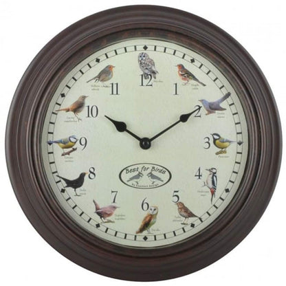 Esschert Design Klok Met Vogelgeluiden
