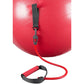 Avento Fitnessbal Met Weerstandsbanden 65 Cm Rood 41To-Rog-65