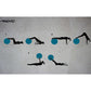 Avento Fitnessbal 55 Cm Zilverkleurig