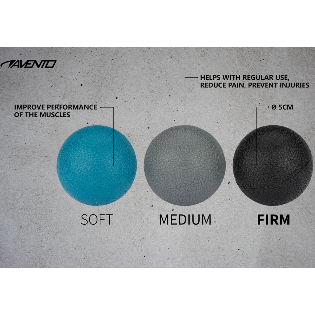 Avento 3-Delige Massageballenset 5,0 Cm