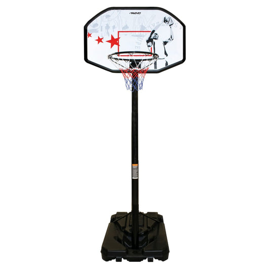Avento Basketbalstandaard Fast Break Verstelbaar Zwart Wit En Rood