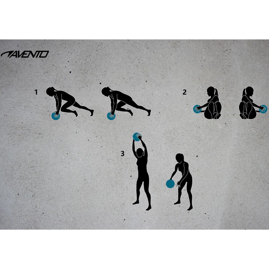Avento Slambal Structuur 4 Kg Zwart