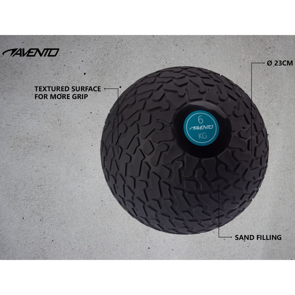 Avento Slambal Structuur 6 Kg Zwart