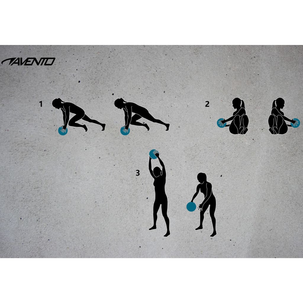 Avento Slambal Structuur 6 Kg Zwart