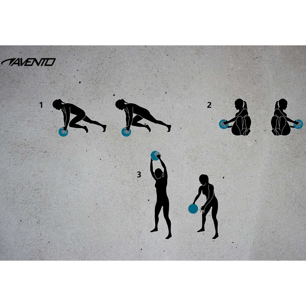 Avento Slambal Structuur 10 Kg Zwart