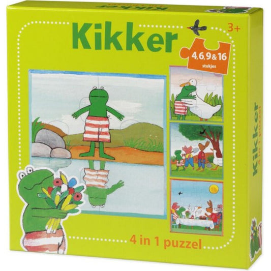 Kikker 4In1 Puzzel 4-16 Stukjes