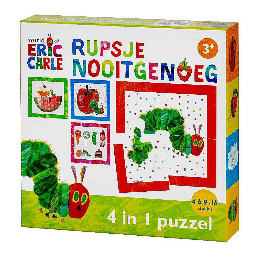 Bambolino Toys Rupsje Nooitgenoeg 4In1 Puzzel 4-16 Stukjes