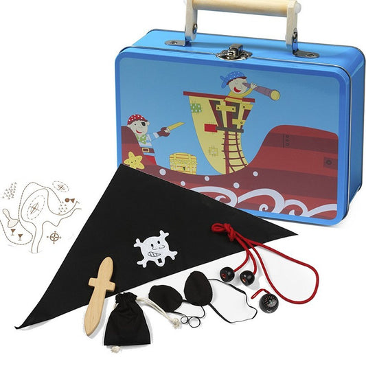 Simply For Kids Metalen Piraten Koffer Met Inhoud