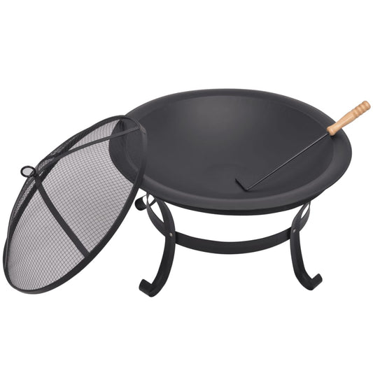 Vuurplaats 55 Cm Staal Zwart