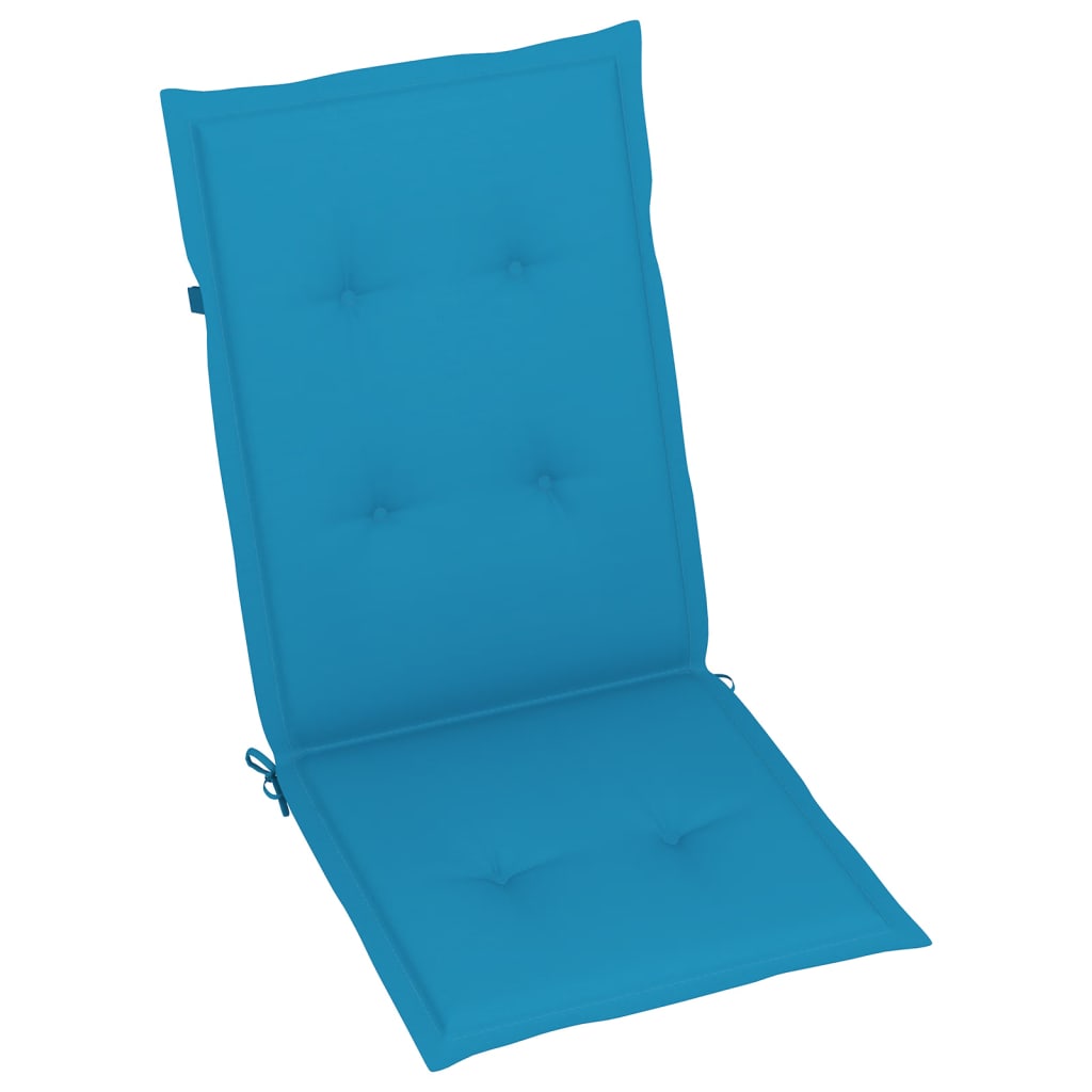 Tuinstoelkussens 4 St 120X50X3 Cm Blauw