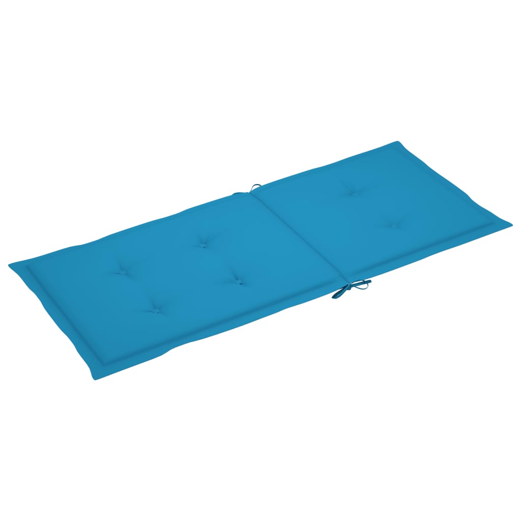 Tuinstoelkussens 4 St 120X50X3 Cm Blauw