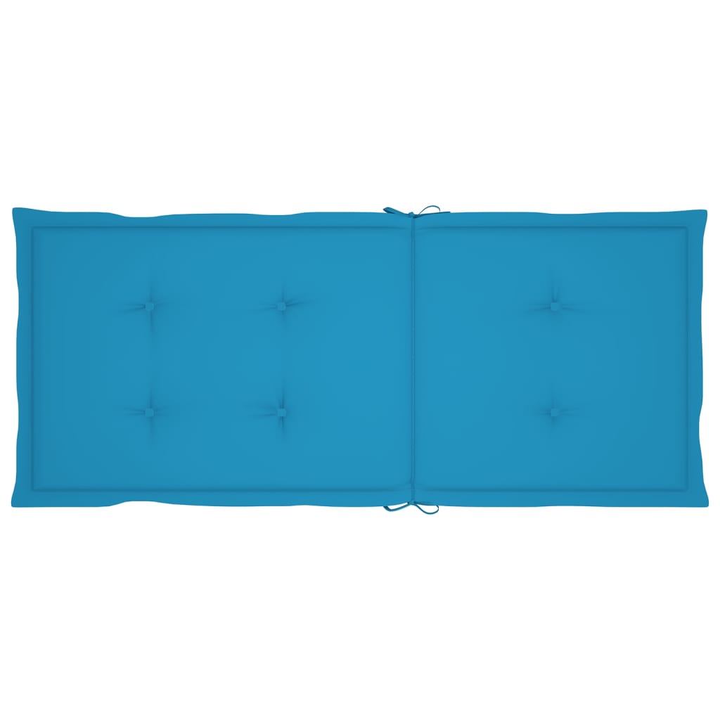 Tuinstoelkussens 4 St 120X50X3 Cm Blauw