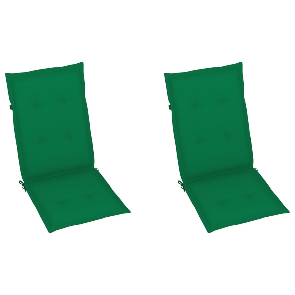 Tuinstoelkussens 2 St 120X50X3 Cm Groen