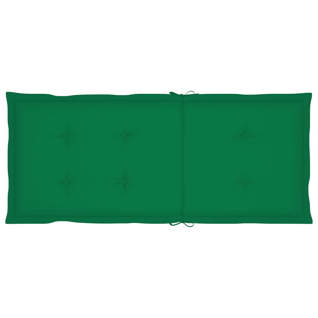 Tuinstoelkussens 2 St 120X50X3 Cm Groen