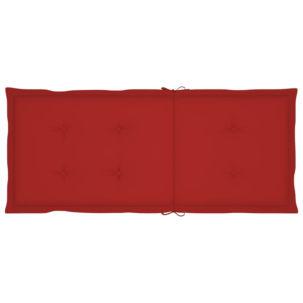 Tuinstoelkussens 4 St 120X50X3 Cm Rood