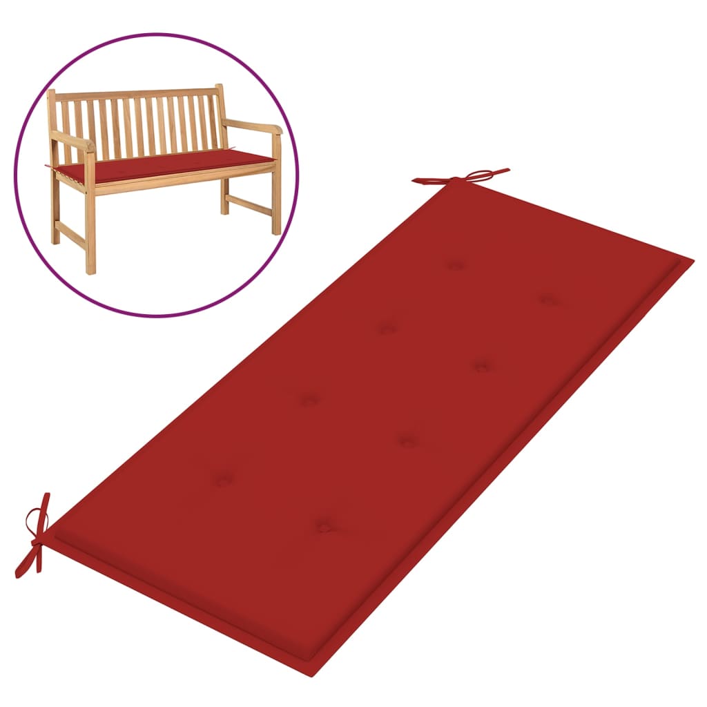 Tuinbankkussen 120X50X3 Cm Rood