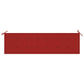 Tuinbankkussen 180X50X3 Cm Rood