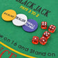Poker/Blackjack Set Met 600 Chips Aluminium
