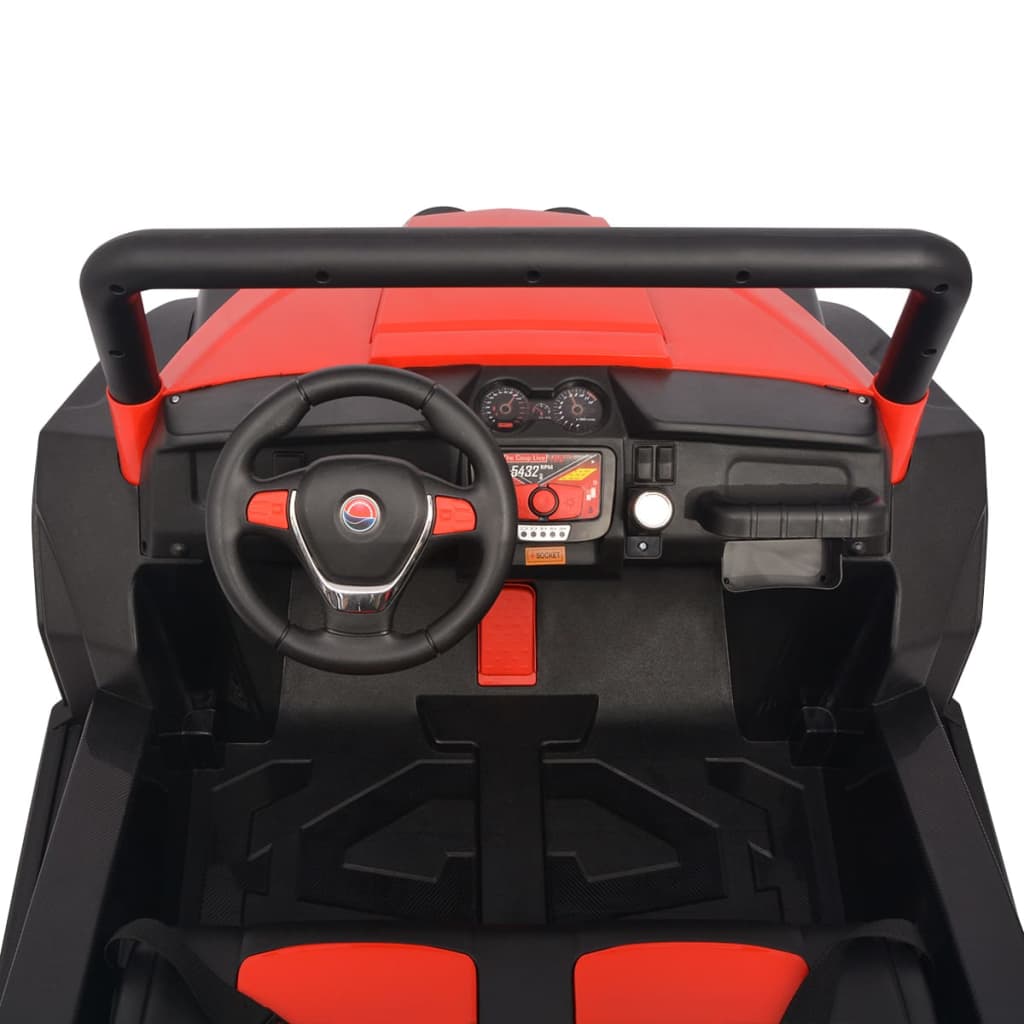 Elektrische Speelgoedauto Voor 2 Personen Rood En Zwart Xxl