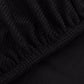 Stoelhoezen Stretch 4 Stuks Bruin Polyester Ribstof