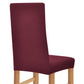 Stoelhoezen Stretch 4 Stuks Bordeauxrood Polyester Ribstof