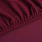 Stoelhoezen Stretch 4 Stuks Bordeauxrood Polyester Ribstof