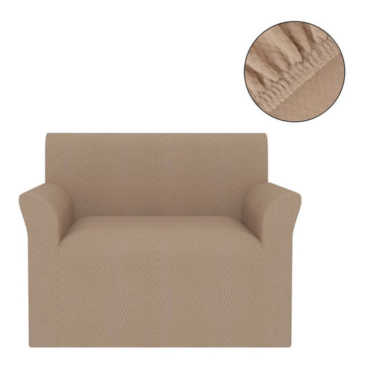 Meubelhoes Voor Bank Stretch Piqué Beige