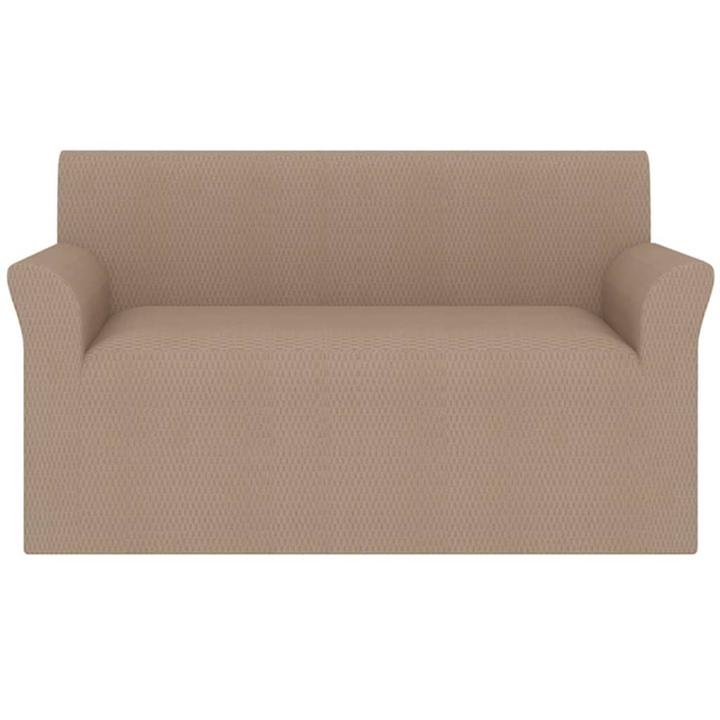 Meubelhoes Voor Bank Stretch Piqué Beige