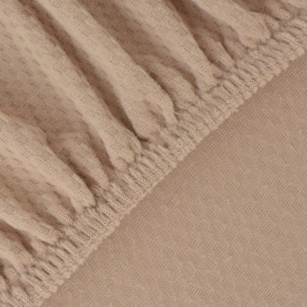 Meubelhoes Voor Bank Stretch Piqué Beige