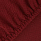 Meubelhoes Voor Stoel Stretch Piqué Bordeauxrood 6St