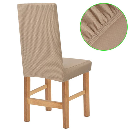 Meubelhoes Voor Stoel Stretch Piqué Beige 4 St