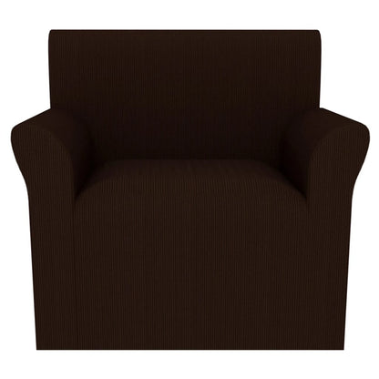 Meubelhoes Voor Fauteuil Stretch Bruin Brede Streep