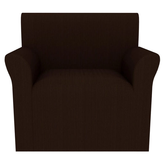 Meubelhoes Voor Fauteuil Stretch Bruin Brede Streep