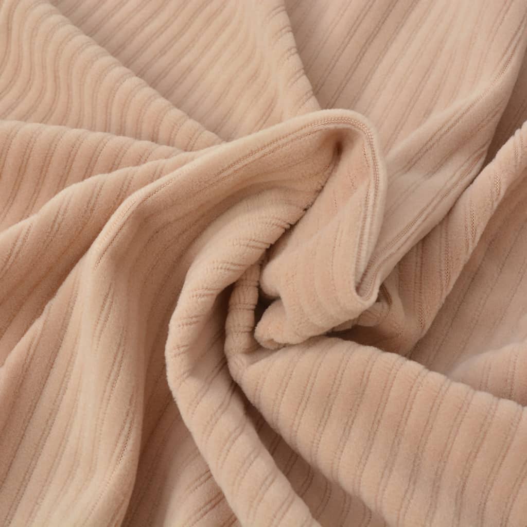 Meubelhoes Voor Leunstoel Stretch Gestreept Beige En Wit