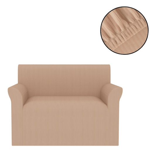 Meubelhoes Voor Bank Stretch Beige Brede Streep