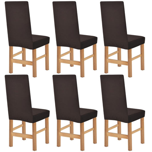 Meubelhoes Voor Stoel Stretch Bruin Brede Streep 6 St
