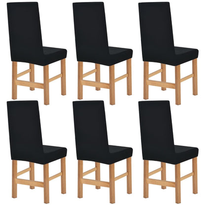 Meubelhoes Voor Stoel Stretch Zwart Brede Streep 6 St