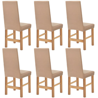 Meubelhoes Voor Stoel Stretch Beige Brede Streep 6 St