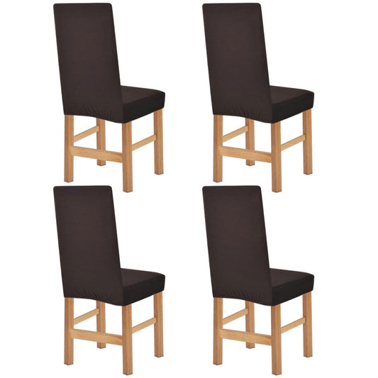Meubelhoes Voor Stoel Stretch Bruin Brede Streep 4 St