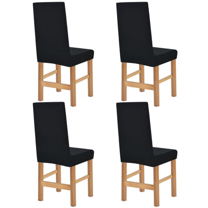 Meubelhoes Voor Stoel Stretch Zwart Brede Streep 4 St