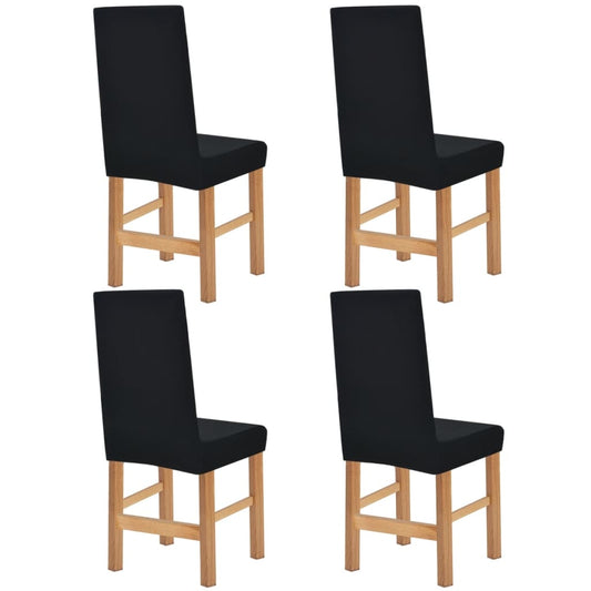 Meubelhoes Voor Stoel Stretch Zwart Brede Streep 4 St