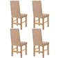 Meubelhoes Voor Stoel Stretch Beige Brede Streep 4 St