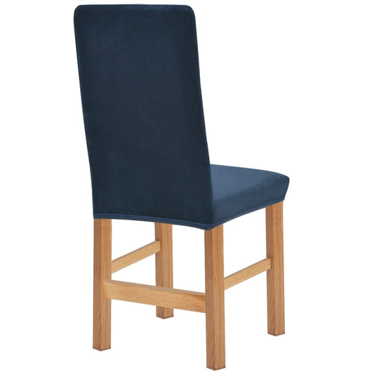Meubelhoes Voor Stoel Stretch Marineblauw Imitatie Suède 4 St