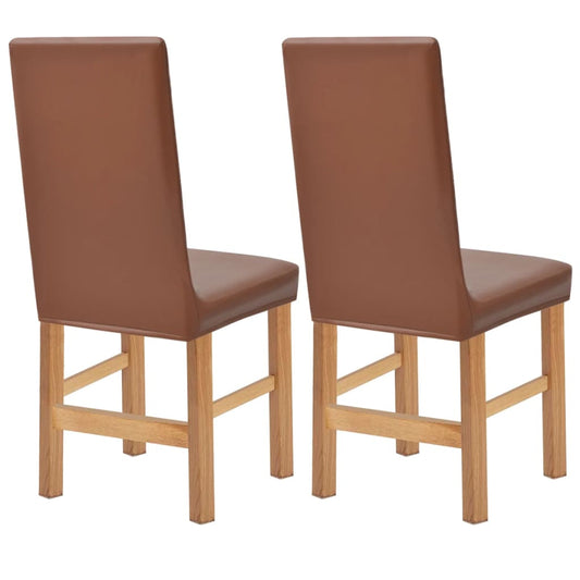 Meubelhoes Voor Stoel Stretch Bruin Imitatie Suède 2 St